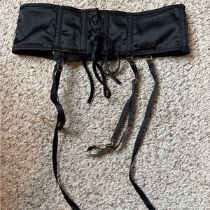 Victoria's Secret Black Mesh Corset Belt